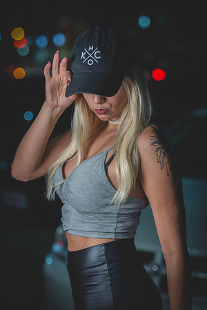 Fashion highlighting the hat