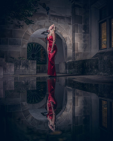Reflections of red...